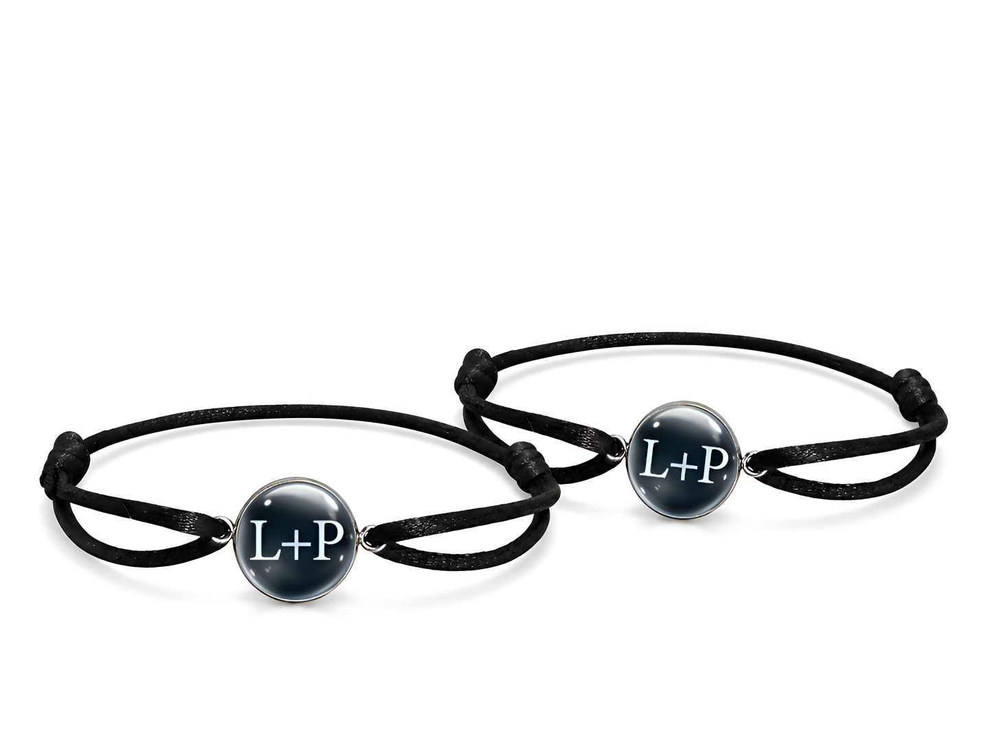 Personalisiertes Pärchen Armband Set Classic – Initialen