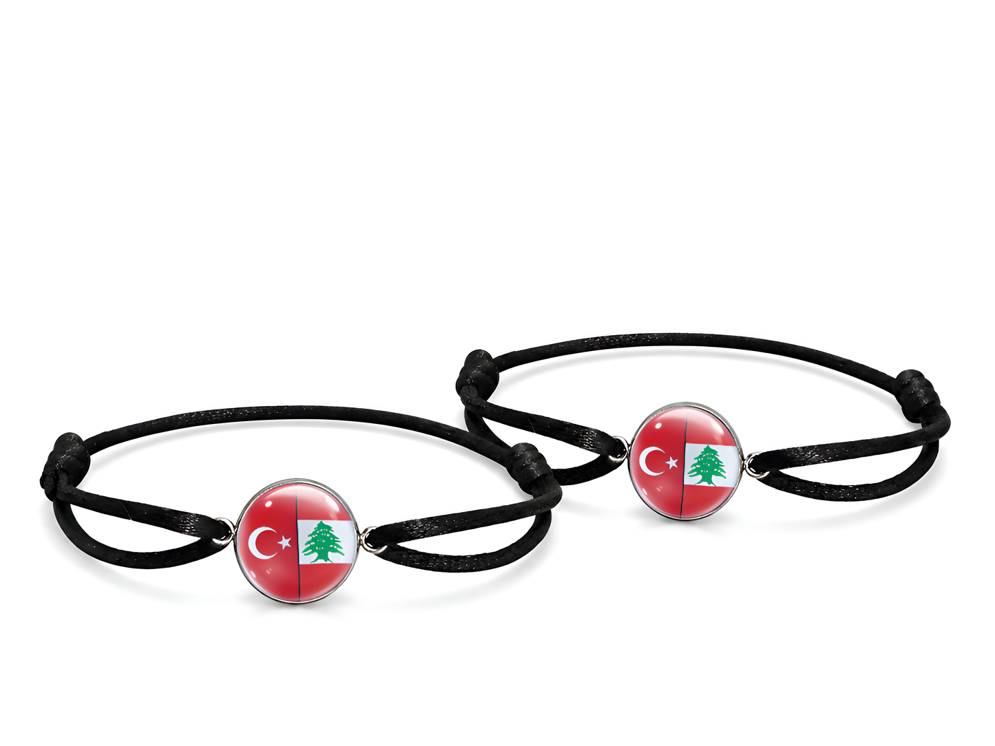 Personalisiertes Pärchen Armband Set Classic – Länder