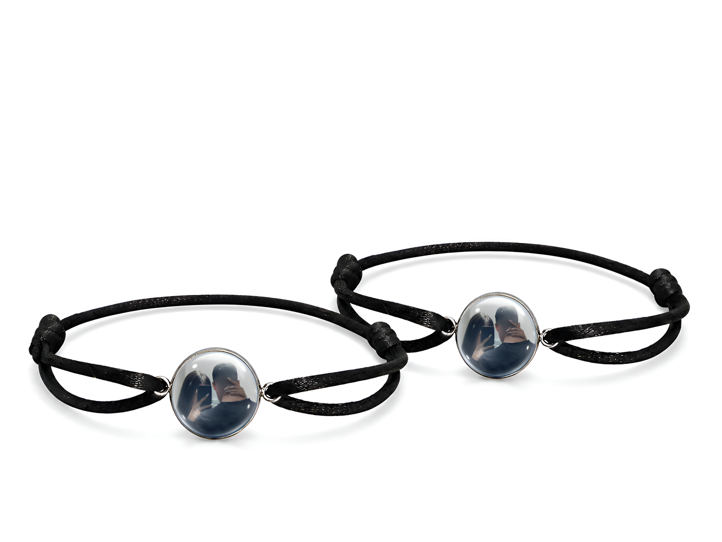 Personalisiertes Pärchen Armband Set Classic – Foto