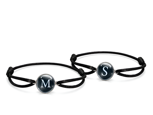 Personalisiertes Pärchen Armband Set Classic – Buchstaben