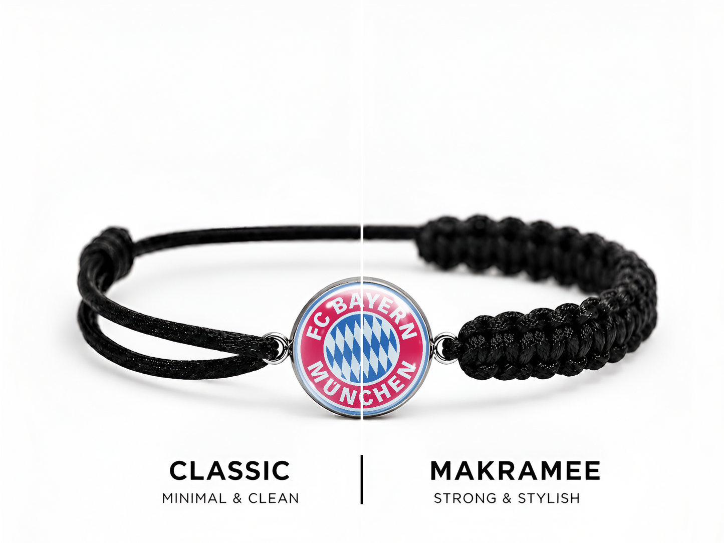 FC Bayern München Armband – Classic / Makramee