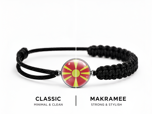 Nordmazedonien Armband – Classic / Makramee