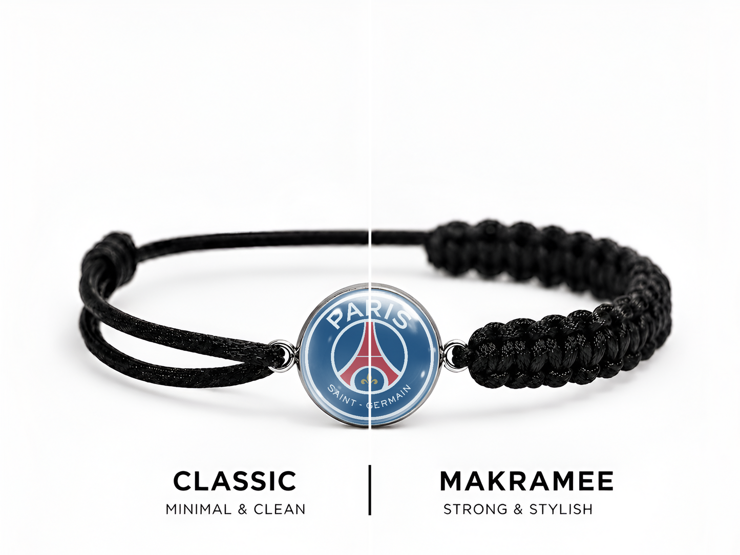 Paris Saint-Germain (PSG) Armband – Classic / Makramee