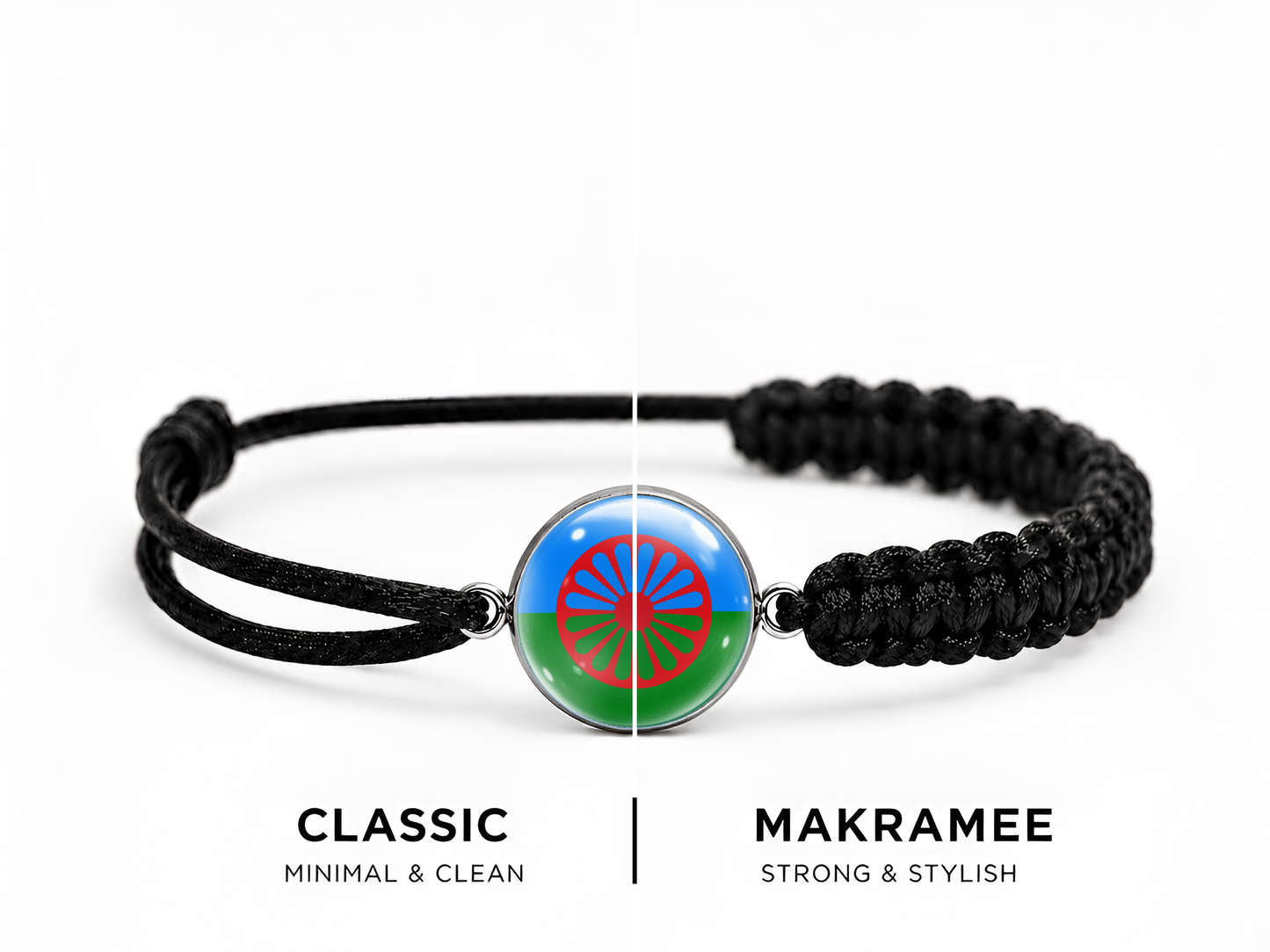 Roma & Sinti Armband – Classic / Makramee