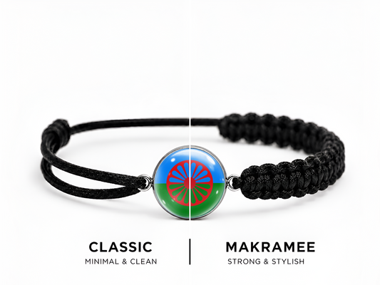 Roma & Sinti Armband – Classic / Makramee