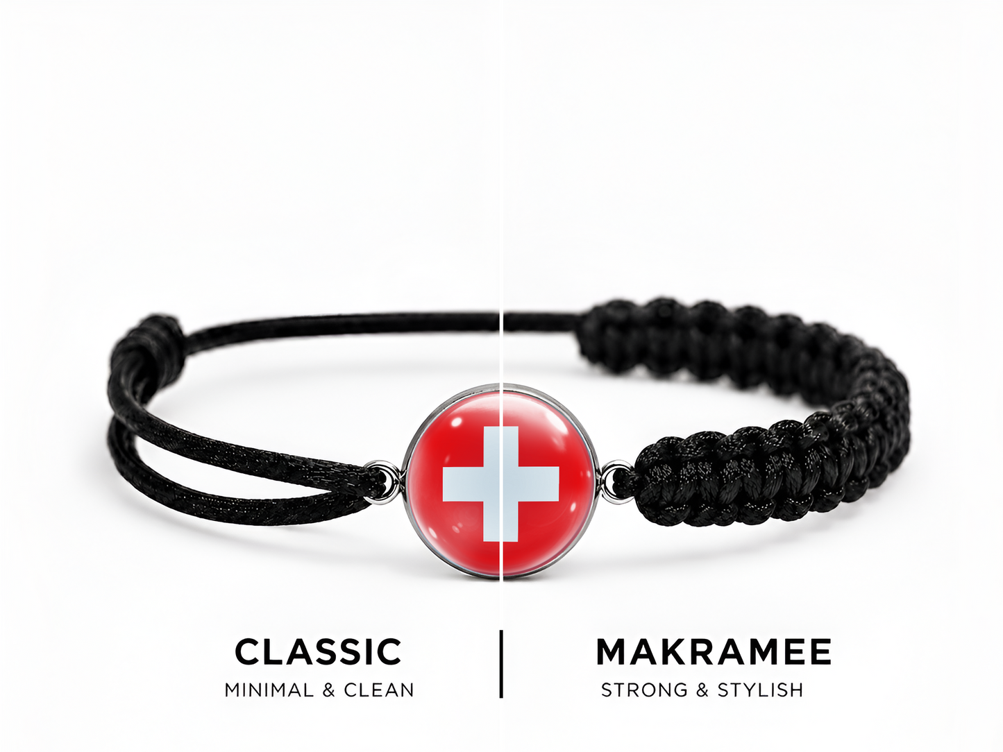 Schweiz Armband – Classic / Makramee