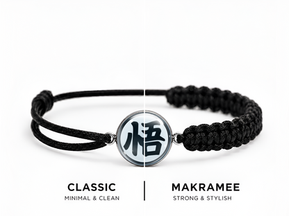 Son Goku Kanji Armband – Classic / Makramee