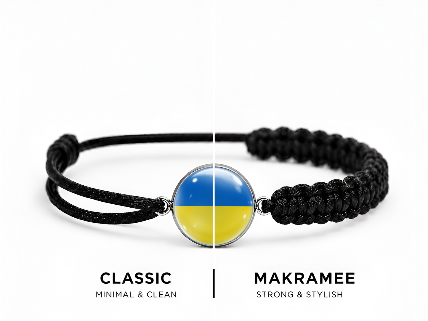 Ukraine Armband – Classic / Makramee